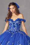 Load image into Gallery viewer, LA Merchandise LAT1447 Lace Applique Off Shoulder Ball Quince Gown - - LA Merchandise
