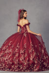 Load image into Gallery viewer, LA Merchandise LAT1447 Lace Applique Off Shoulder Ball Quince Gown - - LA Merchandise