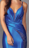 Load image into Gallery viewer, LA Merchandise LAT2417 Sheer Side Slit Prom Sexy Strappy Gown - - LA Merchandise