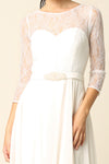 Load image into Gallery viewer, LA Merchandise LAV3227B Bridal Off-White A-Line Gown - - Dress LAV