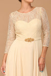 Load image into Gallery viewer, LA Merchandise LAV3227 Modest Lace Long Sleeve MOB Chiffon Gown - - Dress LA Merchandise