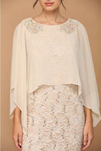 Load image into Gallery viewer, LA Merchandise LAV3296 Short Mother of Bride Knee Length Lace Dress - - Dress LA Merchandise