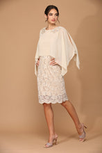 Load image into Gallery viewer, LA Merchandise LAV3296 Short Mother of Bride Knee Length Lace Dress - - Dress LA Merchandise