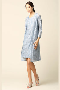 LA Merchandise LAV3365 Short 2-PC Lace Mother of Bride Dress & Jacket - - Dress LA Merchandise