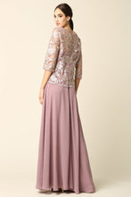 Load image into Gallery viewer, LA Merchandise LAV3377 Metallic Embroidered A-Line Formal Dress - - Dress LA Merchandise