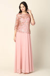 Load image into Gallery viewer, LA Merchandise LAV3377 Metallic Embroidered A-Line Formal Dress - - Dress LA Merchandise
