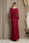 Load image into Gallery viewer, LA Merchandise LAV3397 Ruched Detail Formal Evening Dress - - Dress LAV