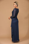 Load image into Gallery viewer, LA Merchandise LAV3451 Mother of the Bride Lace Long Gown - - Dress LAV