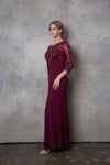 Load image into Gallery viewer, LA Merchandise LAV3453 Lace Mother of the Bride Long Sleeve Gown - - Dress LA Merchandise