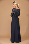 Load image into Gallery viewer, LA Merchandise LAV3453 Lace Mother of the Bride Long Sleeve Gown - - Dress LA Merchandise