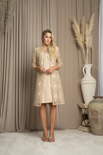 Load image into Gallery viewer, LA Merchandise LAV3479 Mother of the Bride One-Piece Dress W/ Jacket - CHAMPAGNE - Dress LA Merchandise