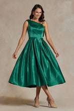Load image into Gallery viewer, LA Merchandise LAXJE931 One Shoulder A-line Vintage Party Dress - EMERALD GREEN - LA Merchandise