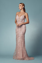 Load image into Gallery viewer, LA Merchandise LAXR282-1 Exposed Lace up Back Mermaid Evening Dress - - Dress LA Merchandise