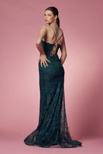 Load image into Gallery viewer, LA Merchandise LAXR282-1 Exposed Lace up Back Mermaid Evening Dress - - Dress LA Merchandise