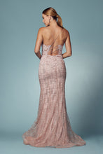 Load image into Gallery viewer, LA Merchandise LAXR282-1 Exposed Lace up Back Mermaid Evening Dress - - Dress LA Merchandise
