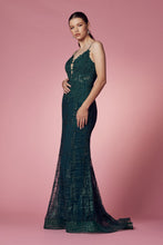 Load image into Gallery viewer, LA Merchandise LAXR282-1 Exposed Lace up Back Mermaid Evening Dress - - Dress LA Merchandise