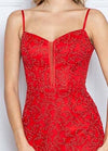 Load image into Gallery viewer, LA Merchandise LAY9206 Corset Back Spaghetti Straps Party Dress - - LA Merchandise