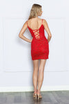 Load image into Gallery viewer, LA Merchandise LAY9206 Corset Back Spaghetti Straps Party Dress - - LA Merchandise