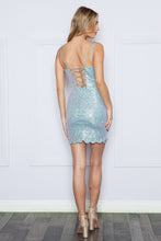 Load image into Gallery viewer, LA Merchandise LAY9230 Sexy Short Sequin Iridescent Fitted Hoco Dress - - LA Merchandise