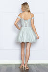 Load image into Gallery viewer, LA Merchandise LAY9234 Cold Shoulder A-line Cocktail Short Dress - - LA Merchandise