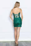 Load image into Gallery viewer, LA Merchandise LAY9236 Glitter Sequined V-neck Cocktail Party Dress - - LAY