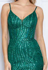 Load image into Gallery viewer, LA Merchandise LAY9236 Glitter Sequined V-neck Cocktail Party Dress - - LAY