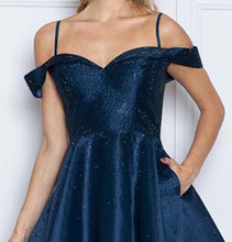 Load image into Gallery viewer, LA Merchandise LAY9238 Cold Shoulder Embellished Cocktail Dress - - LA Merchandise