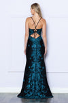 Load image into Gallery viewer, LA Merchandise LAY9274 V-neck Spaghetti Straps Rhinestones Prom Dress - - LA Merchandise