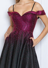 Load image into Gallery viewer, LA Merchandise LAY9278 Cold Shoulder A-line Prom Classy Evening Dress - - LA Merchandise