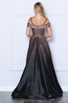 Load image into Gallery viewer, LA Merchandise LAY9278 Cold Shoulder A-line Prom Classy Evening Dress - - LAY