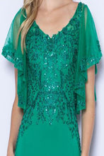 Load image into Gallery viewer, LA Merchandise LAY9318 Embroidered V Neck Long Formal Dress - - LA Merchandise