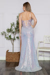 Load image into Gallery viewer, LA Merchandise LAY9340 Sheer Bodice Embellishment Sequins Formal Gown - - LAY