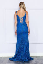 Load image into Gallery viewer, LA Merchandise LAY9354 Glitter Spaghetti Straps Corset Prom Dress - - LA Merchandise