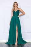 Load image into Gallery viewer, LA Merchandise LAY9368 Spaghetti Strap Sequin Embroidered Evening Gown - EMERALD GREEN - LAY