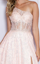 Load image into Gallery viewer, LA Merchandise LAY9372 One Shoulder See Through Corset Top Formal Gown - - LA Merchandise