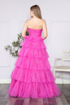 Load image into Gallery viewer, LA Merchandise LAY9386 A-line Layered Strapless Classy Prom Gown - - LA Merchandise