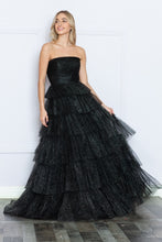 Load image into Gallery viewer, LA Merchandise LAY9386 A-line Layered Strapless Classy Prom Gown - - LA Merchandise