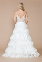 Load image into Gallery viewer, LA Merchandise LAY9402B Spaghetti Strap Off White Corset Wedding Dress - - LA Merchandise