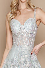 Load image into Gallery viewer, LA Merchandise LAY9410 Floral Lace Embellished Ruffled Evening Gown - - LA Merchandise