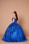 Load image into Gallery viewer, LA Merchandise LAZSCL30001 Detachable Cape Embroidered Quince Dress - - Dress LA Merchnadise