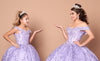 Load image into Gallery viewer, LA Merchandise LAZSCL30003 Off Shoulder Glitter Cape Quince Ball Gown - - Dress LA Merchnadise