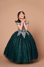 Load image into Gallery viewer, LA Merchandise LAZWB104 Corset Back Embroidered Little 15 Ball Dress - EMERALD GREEN - LA Merchnadise
