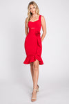 Load image into Gallery viewer, LA Merchandise LN3043 Sleeveless Fitted Hoco Knee Length Dress - - LA Merchandise