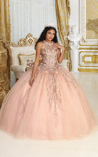 Load image into Gallery viewer, LA Merchandise LA212 Detachable Cape Embroidered Quinceanera Ball Gown