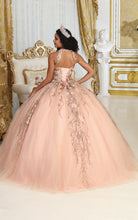 Load image into Gallery viewer, LA Merchandise LA212 Detachable Cape Embroidered Quinceanera Ball Gown
