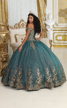 Load image into Gallery viewer, LA Merchandise LA220 Off Shoulder Floral Embroidery Quince Ball Gown