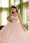 Load image into Gallery viewer, LA Merchandise LA251 Strapless Embroidered Bow Accent Ball Gown