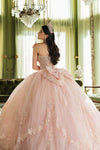 Load image into Gallery viewer, LA Merchandise LA251 Strapless Embroidered Bow Accent Ball Gown