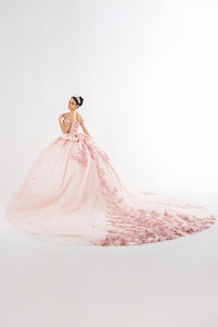 Wholesale Sweet 16 Dress Sequin 3D Floral Ball Dance Gown By LA278