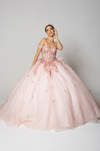 Load image into Gallery viewer, Wholesale Sweet 16 Dress Sequin 3D Floral Ball Dance Gown By LA278